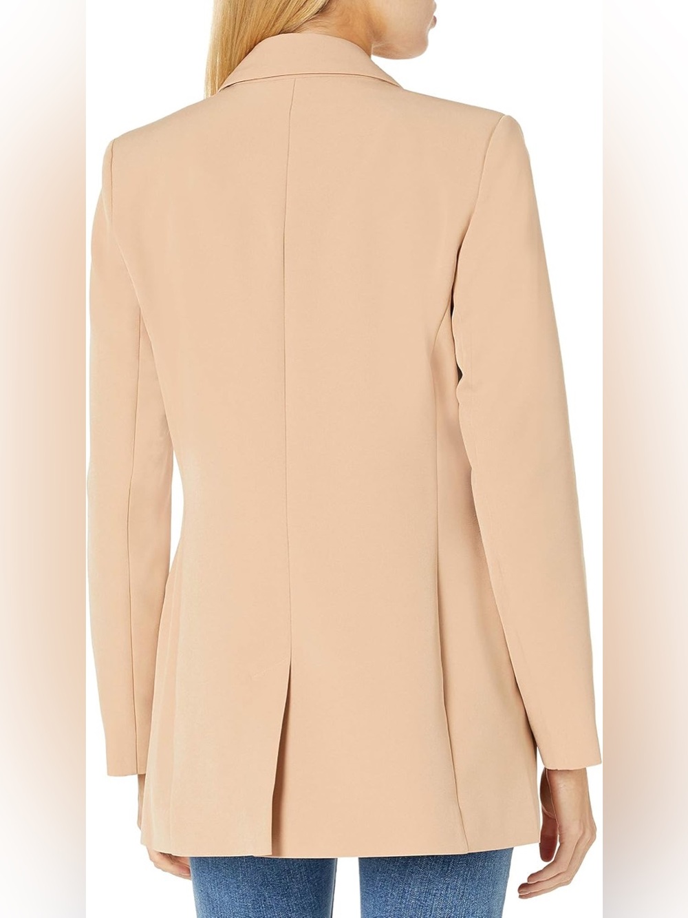 The Drop Blake Long Blazer in Praline size S - Picture 3 of 16